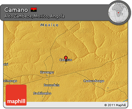Physical 3D Map of Camano