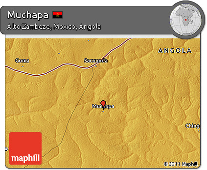 Physical 3D Map of Muchapa