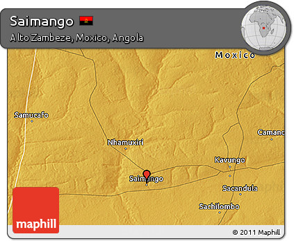 Physical 3D Map of Saimango