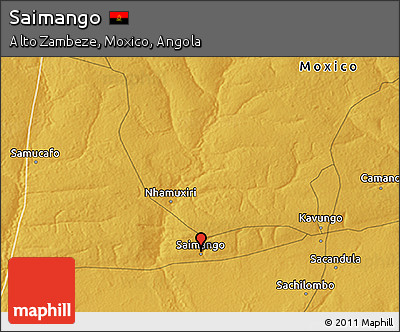 Physical 3D Map of Saimango