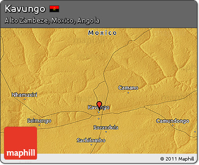 Physical 3D Map of Kavungo