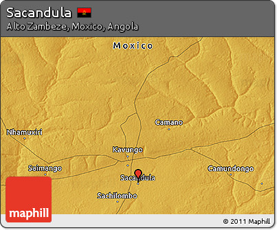 Physical 3D Map of Sacandula