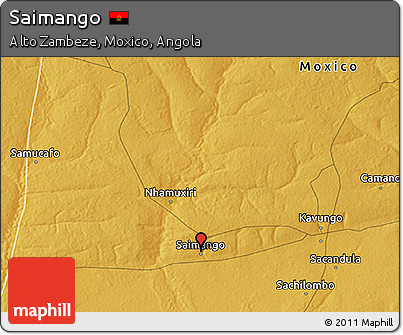 Physical 3D Map of Saimango