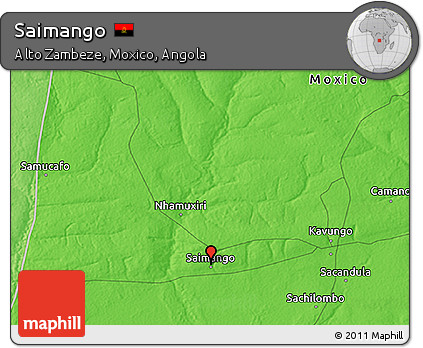 Political 3D Map of Saimango