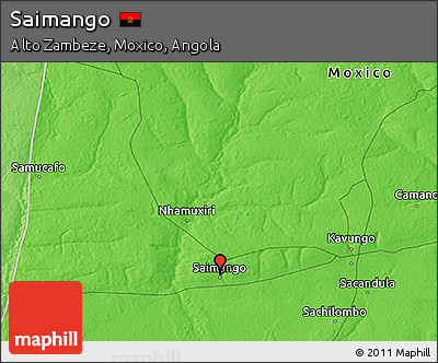 Political 3D Map of Saimango