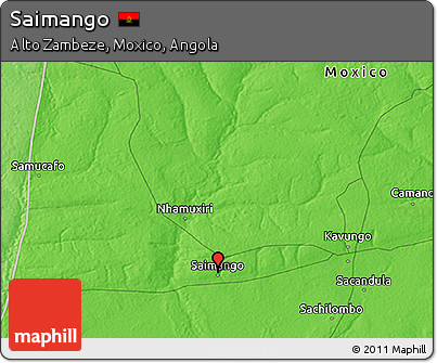 Political 3D Map of Saimango