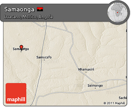 Shaded Relief 3D Map of Samaonga