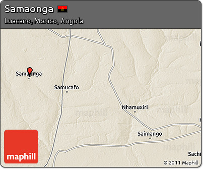 Shaded Relief 3D Map of Samaonga