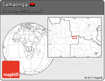 Blank Location Map of Samaonga