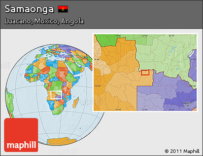 Political Location Map of Samaonga