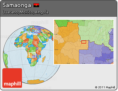 Political Location Map of Samaonga