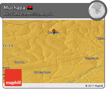 Physical Panoramic Map of Muchapa