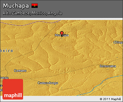 Physical Panoramic Map of Muchapa