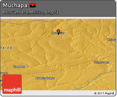Physical Panoramic Map of Muchapa