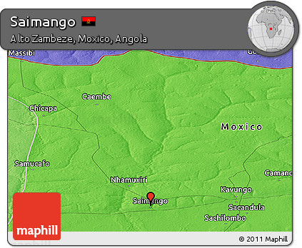 Political Panoramic Map of Saimango