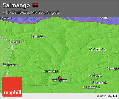 Political Panoramic Map of Saimango