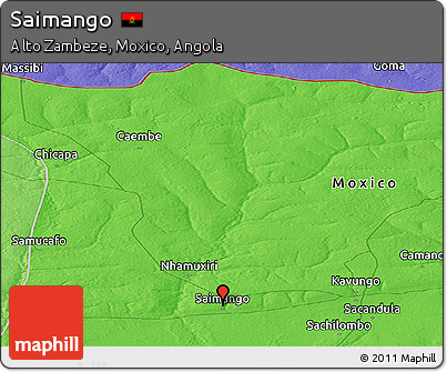 Political Panoramic Map of Saimango
