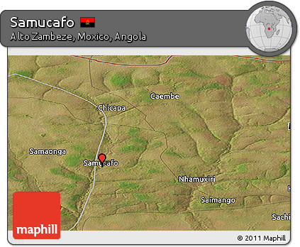 Satellite Panoramic Map of Samucafo