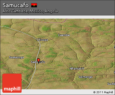 Satellite Panoramic Map of Samucafo
