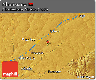 Physical 3D Map of Nhamoano