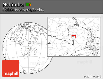 Blank Location Map of Nshimba