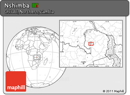 Blank Location Map of Nshimba