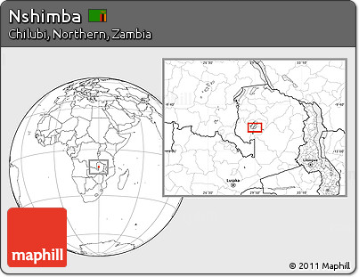Blank Location Map of Nshimba