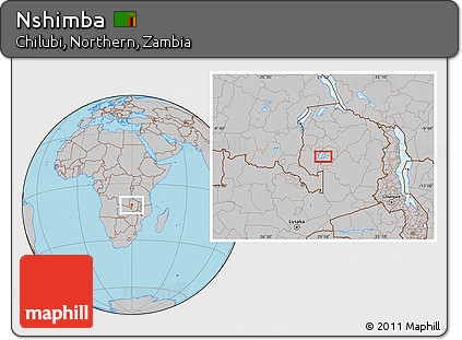 Gray Location Map of Nshimba