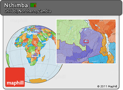 Political Location Map of Nshimba