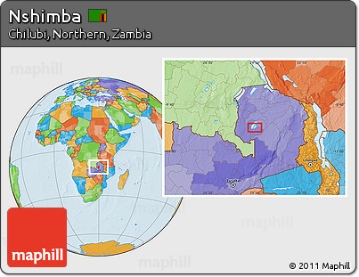 Political Location Map of Nshimba