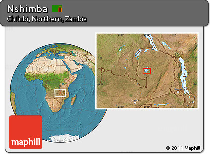 Satellite Location Map of Nshimba