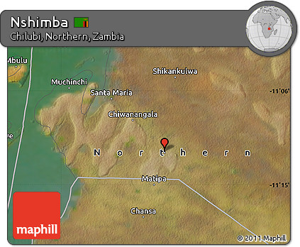 Satellite Map of Nshimba