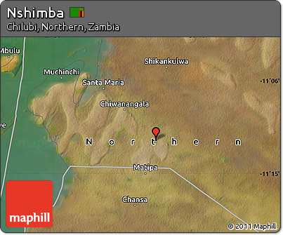 Satellite Map of Nshimba