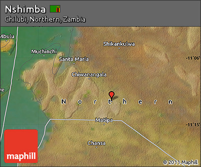 Satellite Map of Nshimba