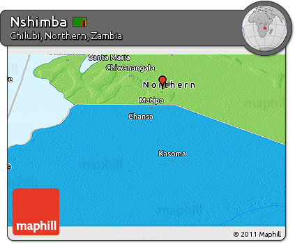Political Panoramic Map of Nshimba