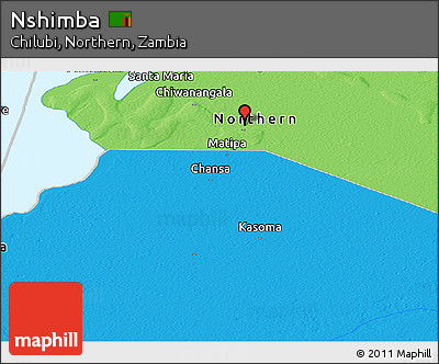 Political Panoramic Map of Nshimba