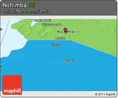 Political Panoramic Map of Nshimba