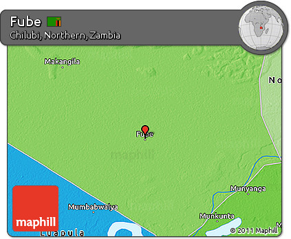 Political 3D Map of Fube