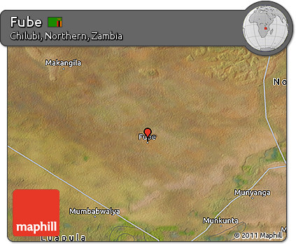 Satellite 3D Map of Fube