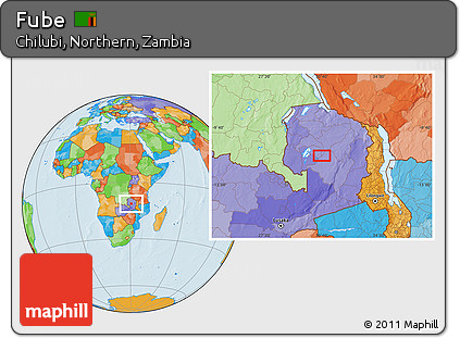 Political Location Map of Fube