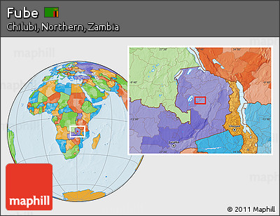 Political Location Map of Fube