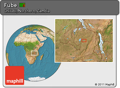 Satellite Location Map of Fube