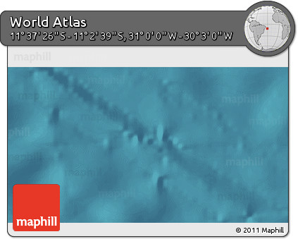 Satellite 3D Map of the Area around 11° 20' 3" S, 30° 31' 29" W