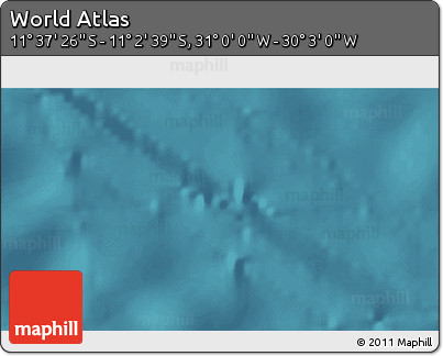 Satellite 3D Map of the Area around 11° 20' 3" S, 30° 31' 29" W