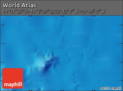 Physical Map of the Area around 11° 20' 3" S, 32° 13' 30" W