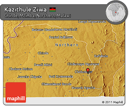 Physical 3D Map of Kazithule Ziwa