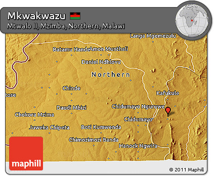 Physical 3D Map of Mkwakwazu