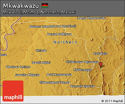 Physical 3D Map of Mkwakwazu