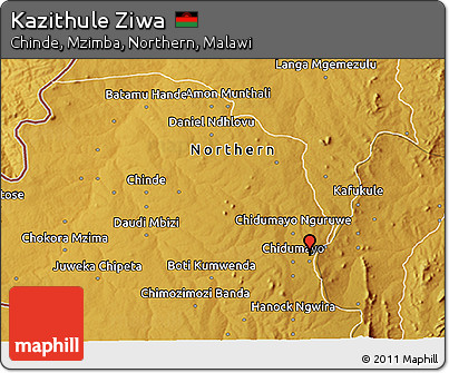 Physical 3D Map of Kazithule Ziwa
