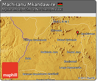 Physical 3D Map of Machisanu Mkandawire